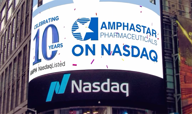 Celebrating Amphastar Pharmaceutical’s 10-year anniversary on NASDAQ